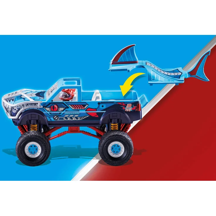 Playmobil Stuntshow 70550 'Stuntshow Monster Truck Shark', 45 Teile, ab 4 Jahren - Preisvergleich – Bild 6