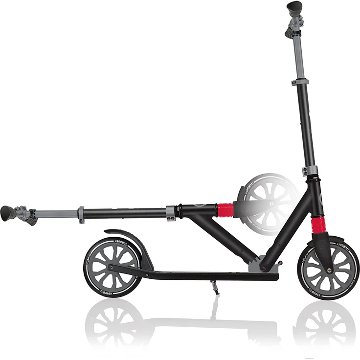 Globber 'NL 205' Scooter, ab 8 Jahren, 3-fach höhenverstellbar bis 108 cm, klappbar, max. belastbar bis 100 kg, schwarz-grau – Bild 2