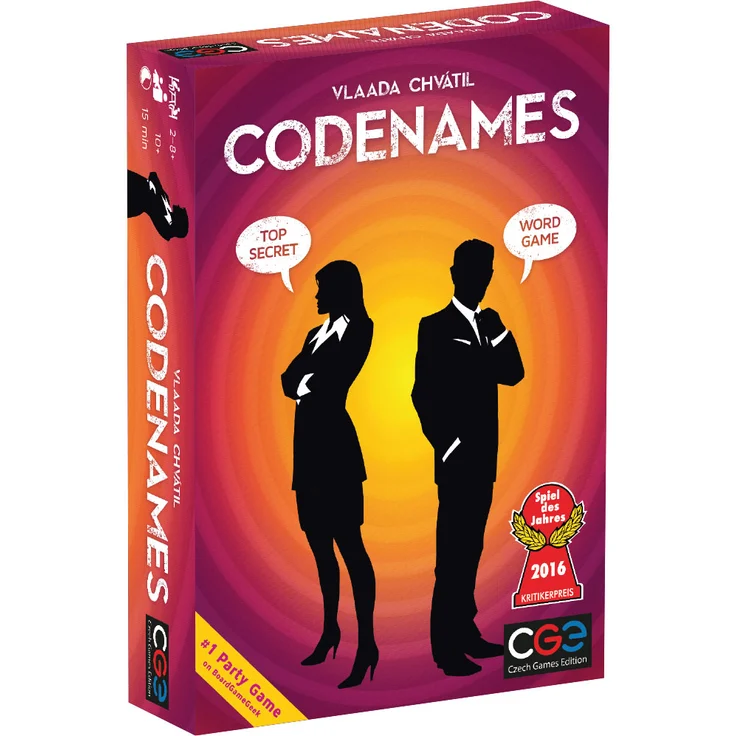 Czech Games Edidtion 'Codenames', 2-8 Spieler, 30 Minuten Spielzeit, ab 10 Jahren, englisch – Bild 1