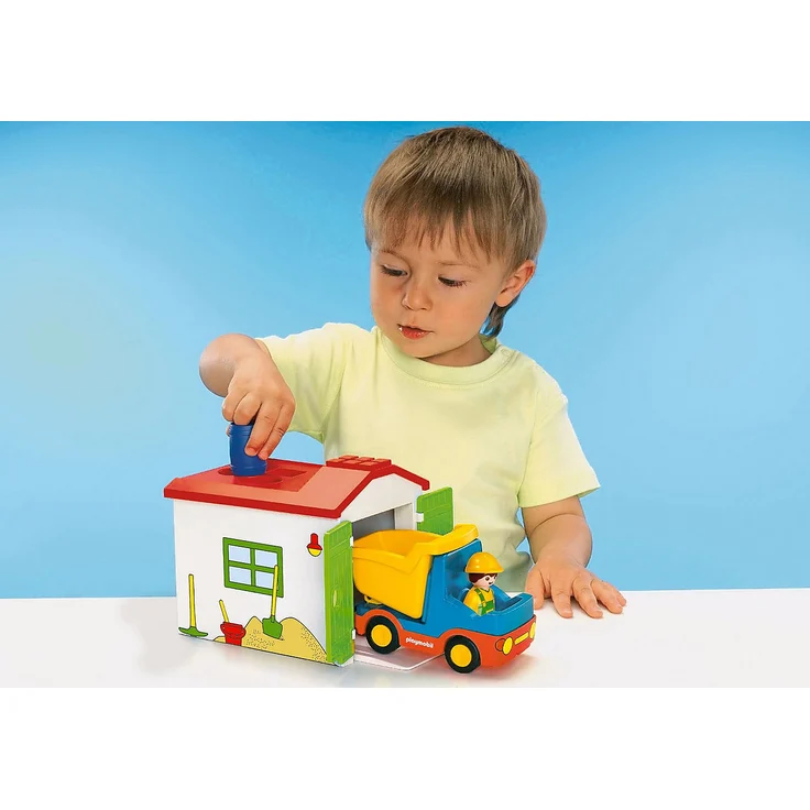 PLAYMOBIL 1.2.3 70184 'LKW mit Sortiergarage', 9 Teile, ab 1,5 Jahren - Preisvergleich – Bild 5