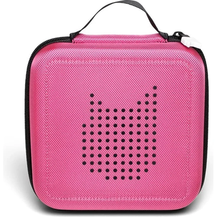 Tonies 'Tonie-Transporter' Transporttasche Pink, Box zur Aufbewahrung von bis zu 20 Tonies Hörfiguren, leicht, abwaschbar, Reißverschluss, 17,5 x 17,5 cm - Preisvergleich – Bild 1
