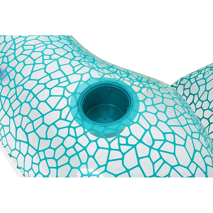 Bestway Schwimmsessel 'Flip-Kissen', 102 x 94 cm, maximal belastbar bis 90 kg, inkl. Getränkehalter – Bild 4