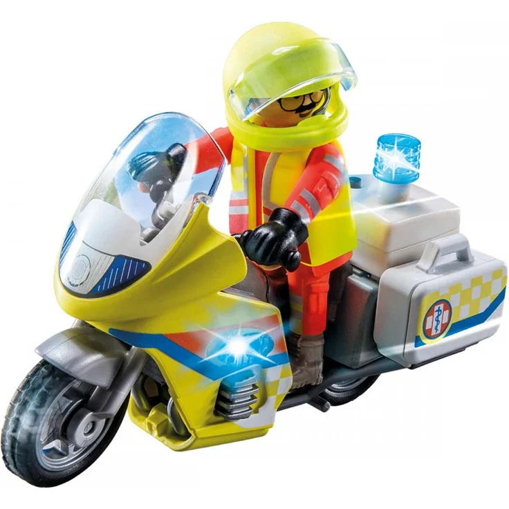 PLAYMOBIL City Life 71205 'Notarzt-Motorrad mit Blinklicht', 20 Teile, ab 4 Jahren – Bild 2
