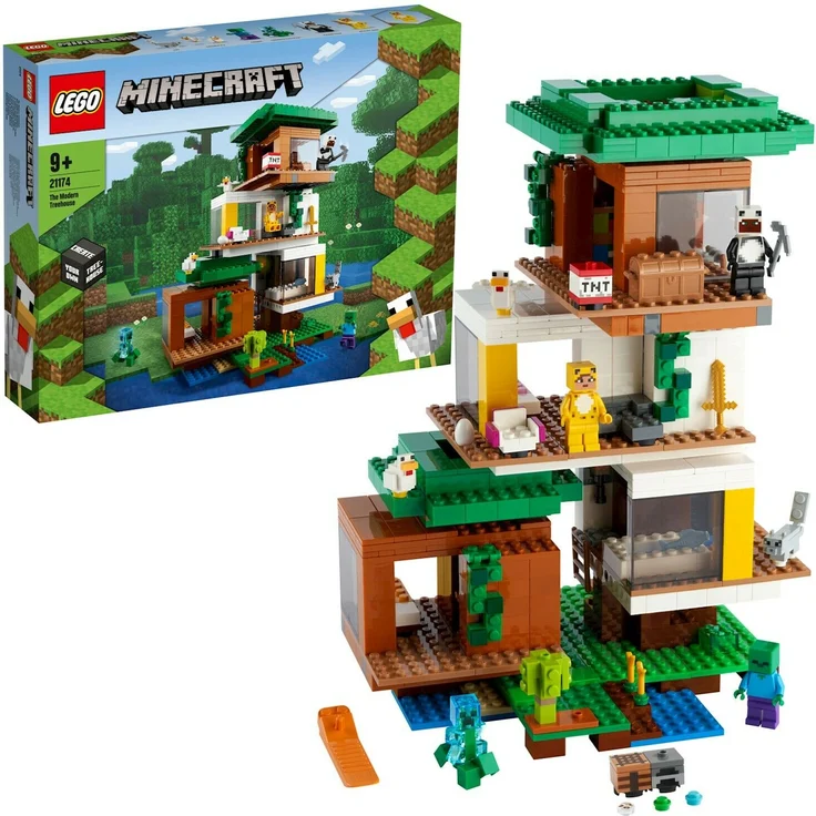 LEGO Minecraft 21174 'Das moderne Baumhaus', 909 Teile, ab 9 Jahren – Bild 1