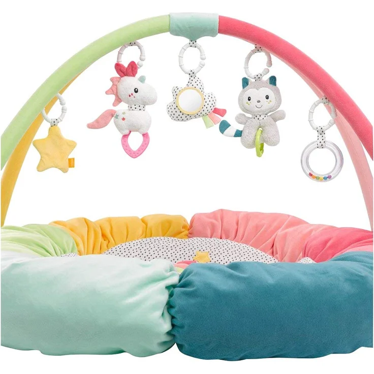 Fehn 'Aiko & Yuki' 3D-Activity 2in1 Krabbelecke inkl. Spielbogen und Nestchen – Bild 3