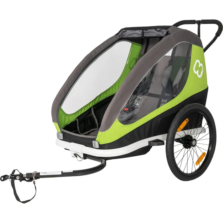 Hamax 'Traveller 2' Fahrradanhänger Grün, 2-Sitzer - Preisvergleich