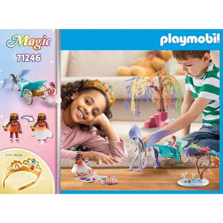 PLAYMOBIL Magic 71246 'Picknick mit Pegasuskutsche', 101 Teile, ab 4 Jahren – Bild 2