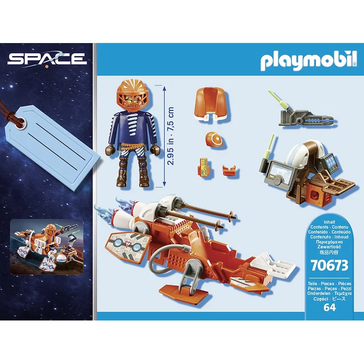 Playmobil Space 70673 Geschenkset 'Space Speeder', 64 Teile, ab 4 Jahren – Bild 4