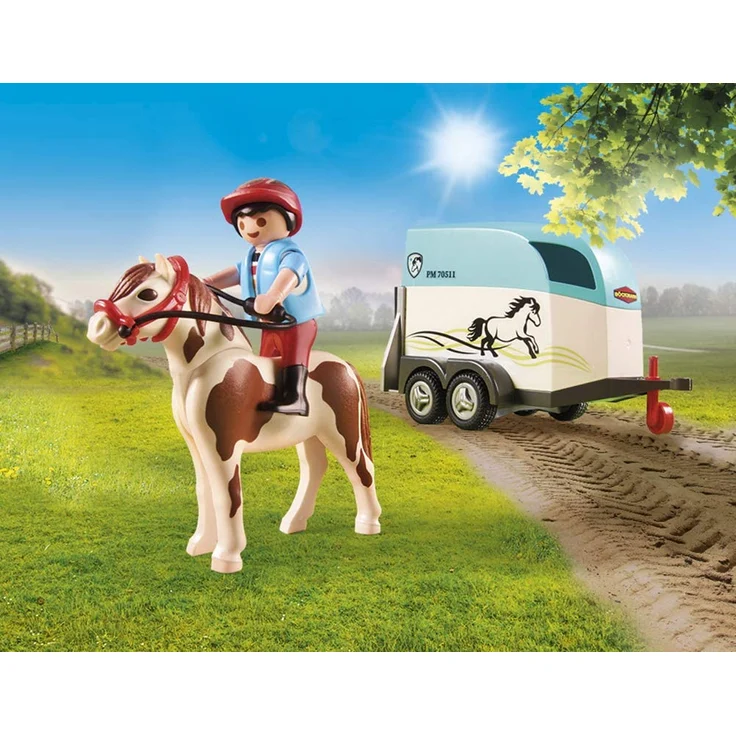 Playmobil Country 70511 'PKW mit Ponyanhänger', 44 Teile, ab 4 Jahren – Bild 5