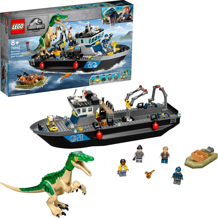 LEGO Jurassic World 76942 'Flucht des Baryonyx', 308 Teile, ab 8 Jahren – Bild 1
