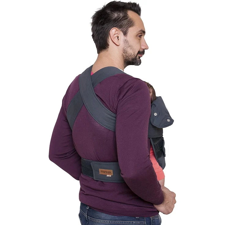 Marsupi 'Classic 2.0' Babytrage Grey S/M, 2 Tragepositionen – Bild 2