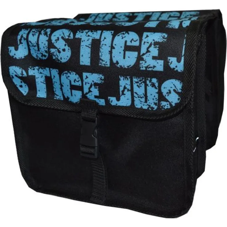 Beluko 'Duo' Fahrradtasche für Gepäckträger ab 14 - 20 Zoll Schwarz Justice doppelseitig