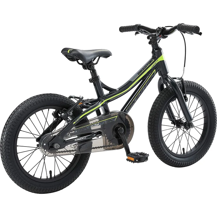 Bikestar Kinderfahrrad Mountainbike 16 Zoll Schwarz / Grün, inkl. V-Bremse - Preisvergleich – Bild 2
