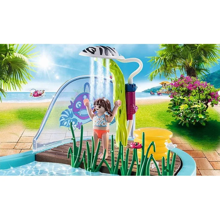 Playmobil Family Fun 70610 'Spaßbecken mit Wasserspritze', 65 Teile, ab 4 Jahren – Bild 5