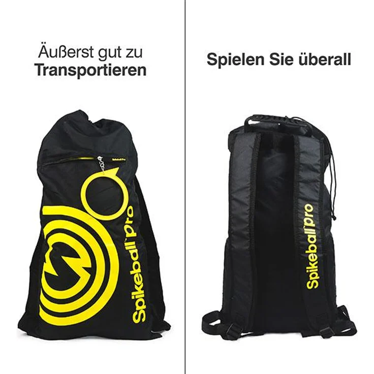 Spikeball 'Pro Set' - verbessertes, stärkeres Netz, mehr Spin durch neu designte Bälle, schwarz/gelb – Bild 4