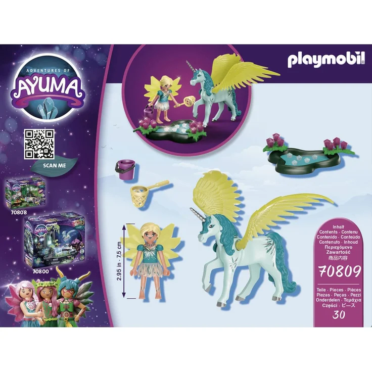 PLAYMOBIL Adventures of Ayuma 70809 'Crystal Fairy mit Einhorn', 30 Teile, ab 7 Jahren - Preisvergleich – Bild 3