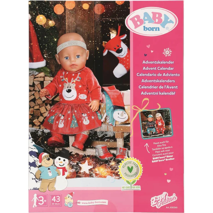 Zapf Creation 'BABY born Adventskalender 2021', 24 Überraschungen, Kleidungsstücke und Accessoires für BABY born, ab 3 Jahren – Bild 2