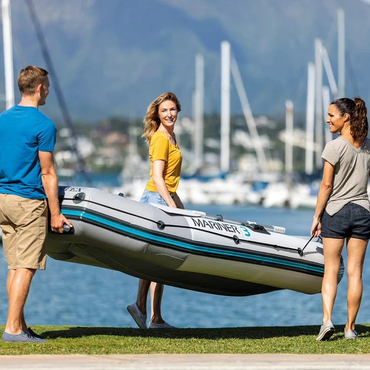 Intex 68373NP 'Mariner 3', Schlauchboot Set, inkl. 2 Paddel, geeignet für 3 Personen, max. belastbar bis 300 kg – Bild 6