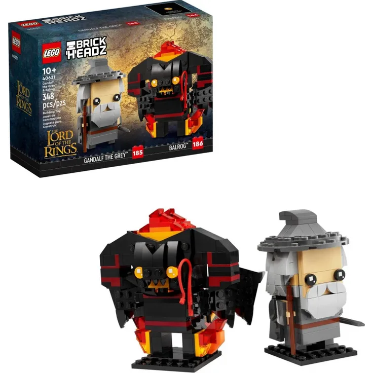 Lego BrickHeadz 40631 'Gandalf der Graue und Balrog', 348 Teile, ab 10 Jahren