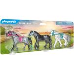 PLAYMOBIL Country 70999 '3 Pferde: Friese, Knabstrupper & Andalusier', 11 Teile, ab 4 Jahren