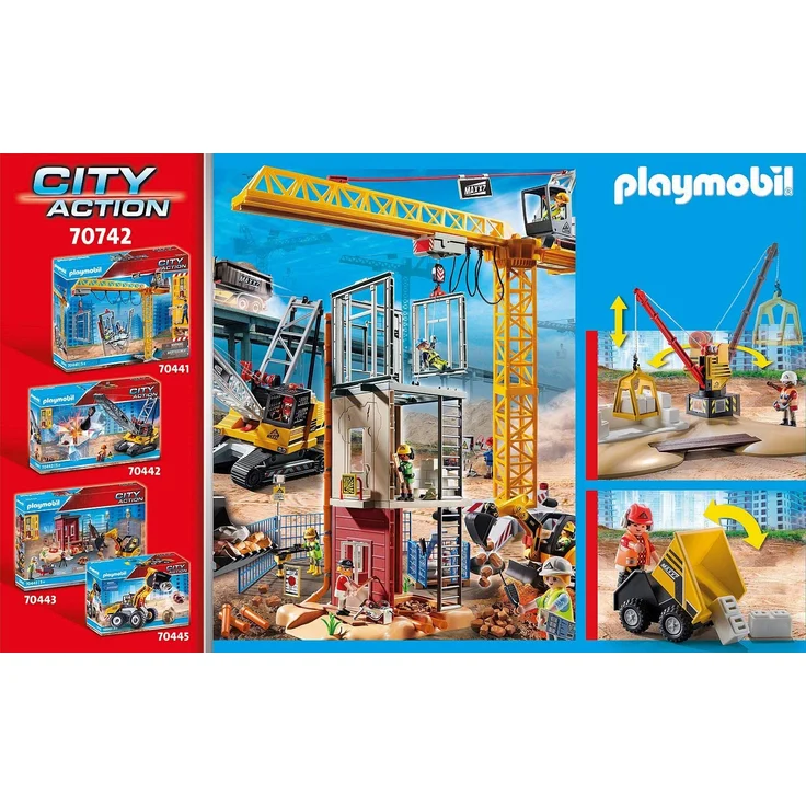 Playmobil City Action 70742 'Baustelle mit Kipplaster', 82 Teile, ab 4 Jahren – Bild 3