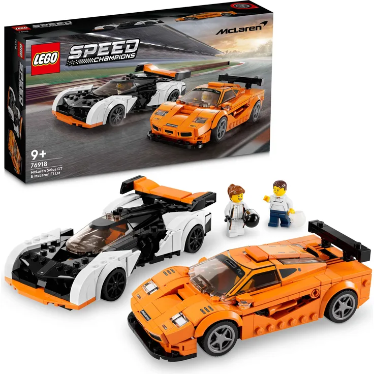 Lego Speed Champions 76918 'McLaren Solus GT & McLaren F1 LM', 581 Teile, ab 9 Jahren
