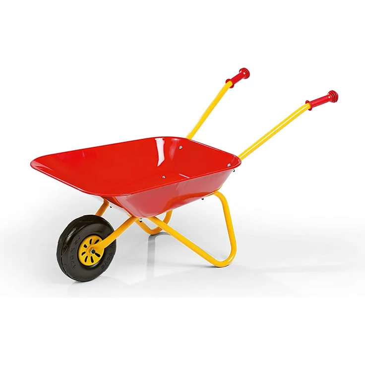 Rolly Toys 270804 ,Metallschubkarre', rot, ab 2,5 Jahren