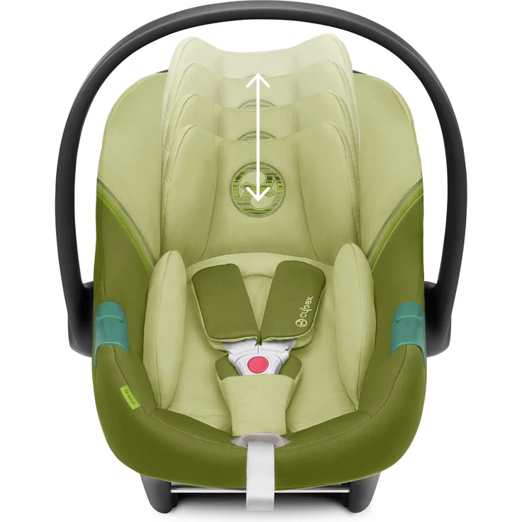 CYBEX Gold Babyschale Aton S2 i-Size, Ab Geburt bis ca. 24 Monate, Max. 13 kg, Inkl. Neugeboreneneinlage, SensorSafe kompatibel, Nature Green – Bild 3
