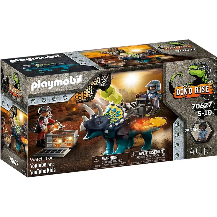 Playmobil Dino Rise 70627 'Triceratops: Randale um die legendären Steine', 40 Teile, ab 5 Jahren