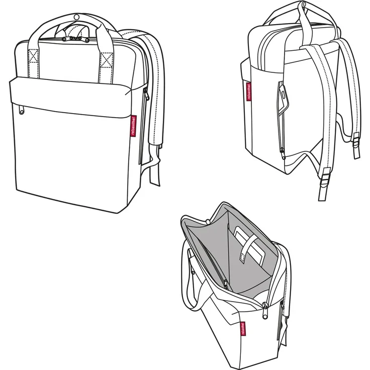 reisenthel Rucksack allday backpack M twist blue – Bild 4