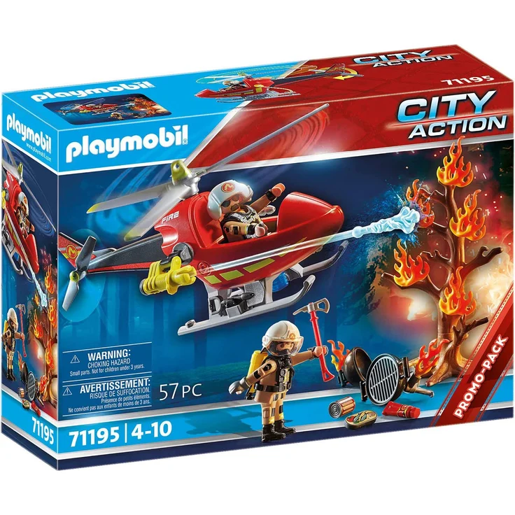 PLAYMOBIL City Action 71195 'Feuerwehr-Hubschrauber', 57 Teile, ab 4 Jahren – Bild 2