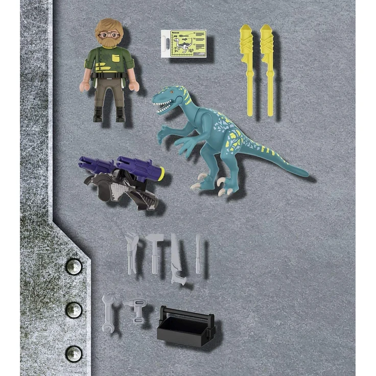 Playmobil Dino Rise 70629 'Uncle Rob: Aufrüstung zum Kampf', 19 Teile, ab 5 Jahren – Bild 6