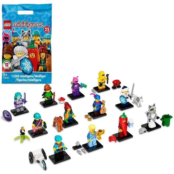 LEGO 71032 'Minifiguren Serie 22', 1x Figur, zufällige Auswahl, 9 Teile, ab 5 Jahren