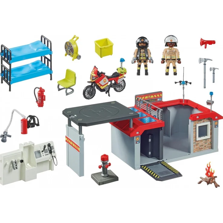 PLAYMOBIL City Action 71193 'Mitnehm-Feuerwehrstation', 61 Teile, ab 4 Jahren – Bild 3