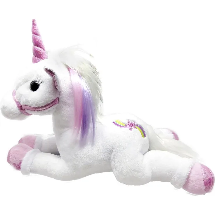 Joy Toy 55648 'Lica Bella' Einhorn-Plüschfigur mit Licht und Sound, kuschelweich, 35 x 26 x 18 cm, ab 3 Jahren