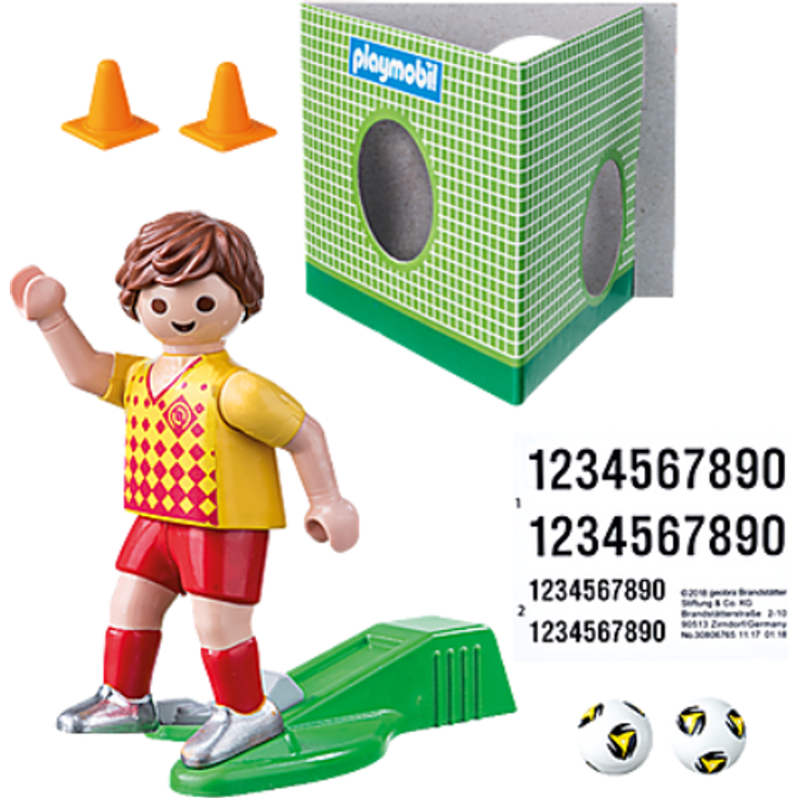 Playmobil Special Plus 70157 'Fußballspieler mit Torwand', 11 Teile, ab 4 Jahren – Bild 2