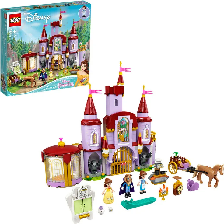 LEGO Disney Princess 43196 'Belles Schloss', 505 Teile, ab 6 Jahren