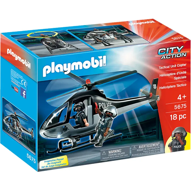 Playmobil City Action 5675 Tactical Unit Copter