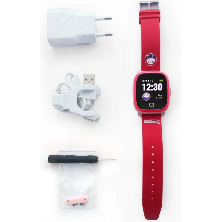 SoyMomo H2O Kinder-Smartwatch GPS, Einheitsgröße, Silikonarmband, Rosa – Bild 5