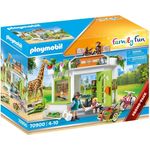 PLAYMOBIL Family Fun 70900 'Tierarztpraxis im Zoo', 122 Teile, ab 4 Jahren