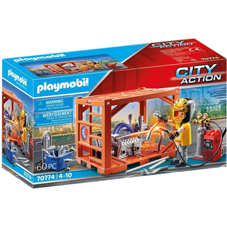 Playmobil City Action 70774 'Containerfertigung', 60 Teile, ab 4 Jahren