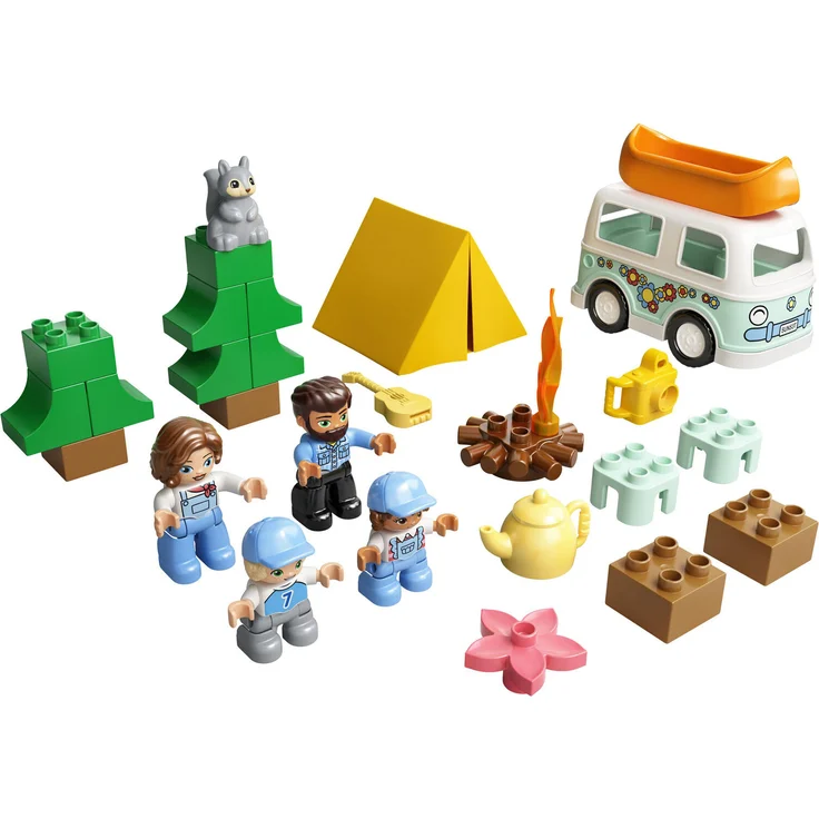LEGO DUPLO 10946 'Familienabenteuer mit Campingbus', 30 Teile, ab 2 Jahren – Bild 2