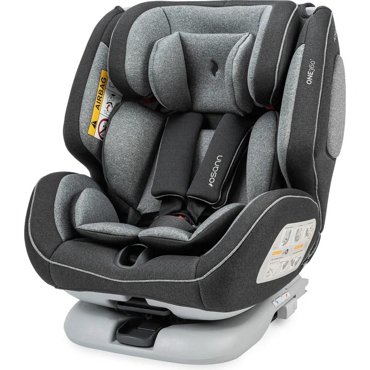 Osann 'One 360°' Autokindersitz Universe Grey 0 bis 36 kg (Gruppe 0+/1/2/3), drehbar, Isofix, mit Seitenaufprallschutz – Bild 1