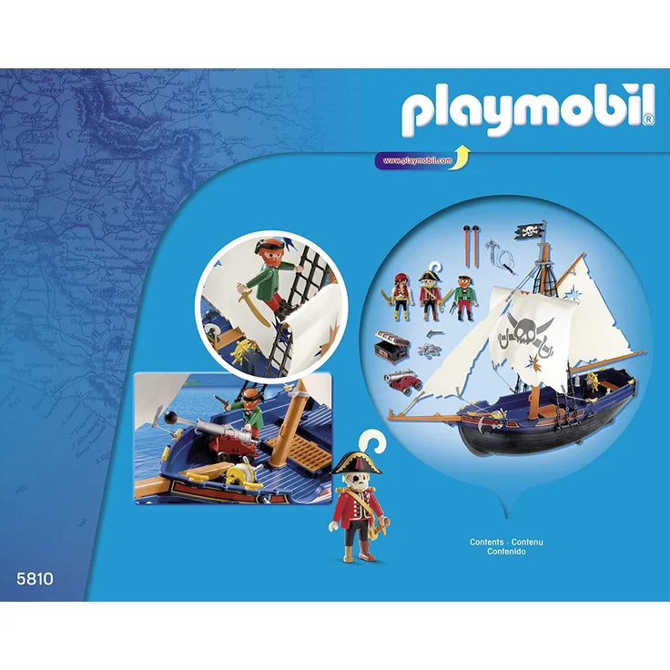 Playmobil Pirates 5810 'Korsarensegler', 84 Teile, ab 4 Jahren – Bild 2