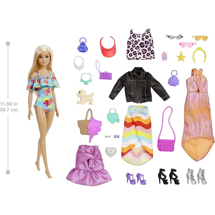 Mattel GXD64 'Barbie Adventskalender', inkl. 1x Barbie Puppe, ab 3 Jahren – Bild 2