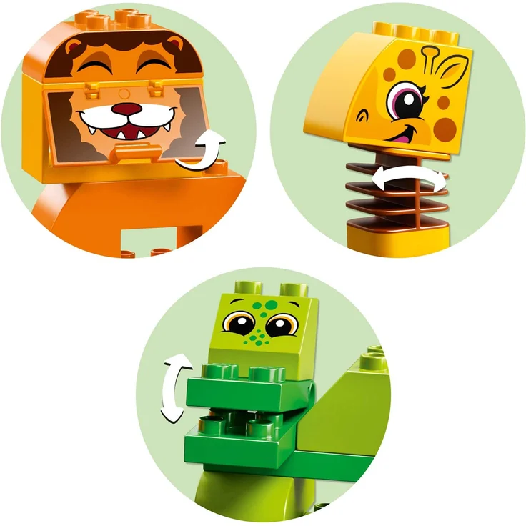 LEGO DUPLO 10863 'Meine erste Steinebox mit Ziehtieren', 34 Teile, ab 18 Monaten, kreatives Spielen – Bild 6