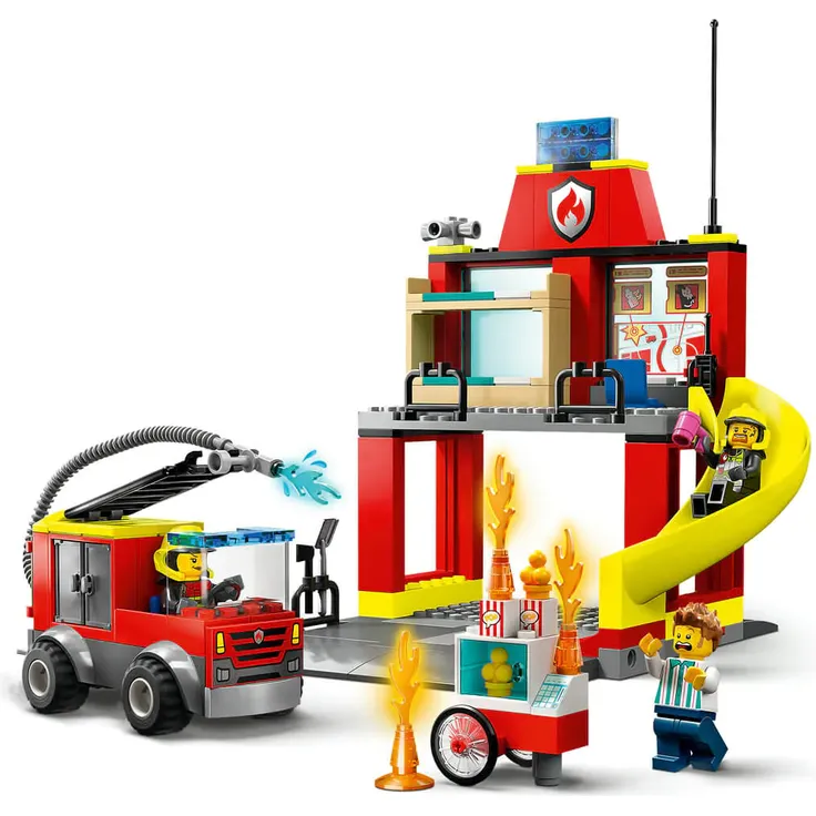 LEGO City 60375 'Feuerwehrstation und Löschauto', 153 Teile, ab 4 Jahren – Bild 2