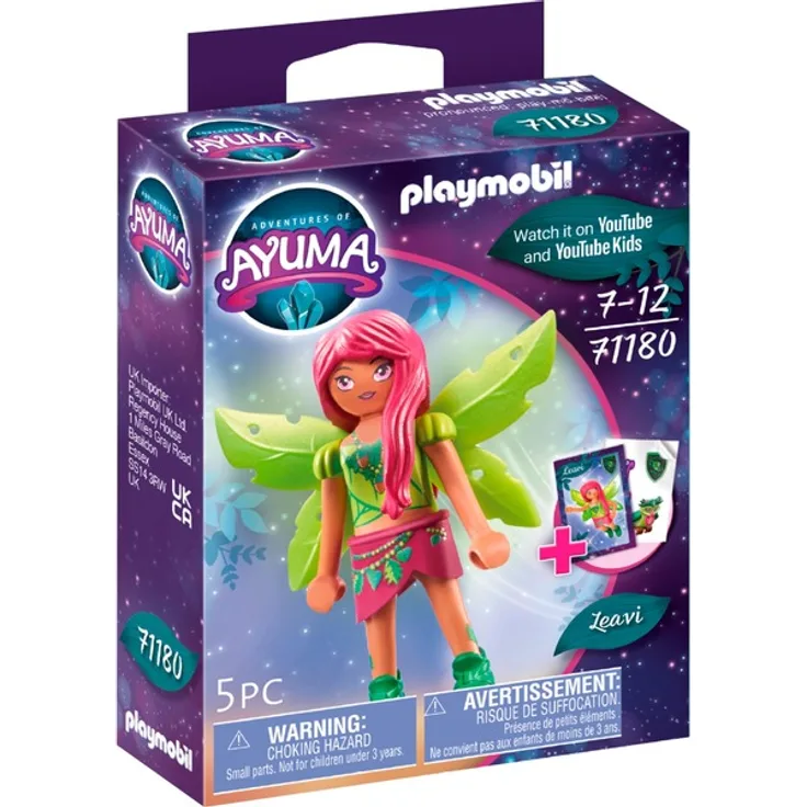 PLAYMOBIL Ayuma 71180 'Forest Fairy Leavi', 5 Teile, ab 7 Jahren