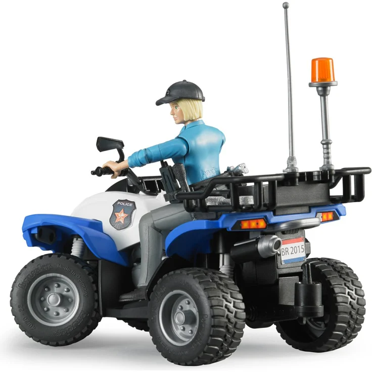 Bruder 63010 'Polizei Quad mit Polizistin und Ausstattung', ab 4 Jahren, 16 × 9,3 × 9,3 cm, Quad mit Rammschutz - Preisvergleich – Bild 3