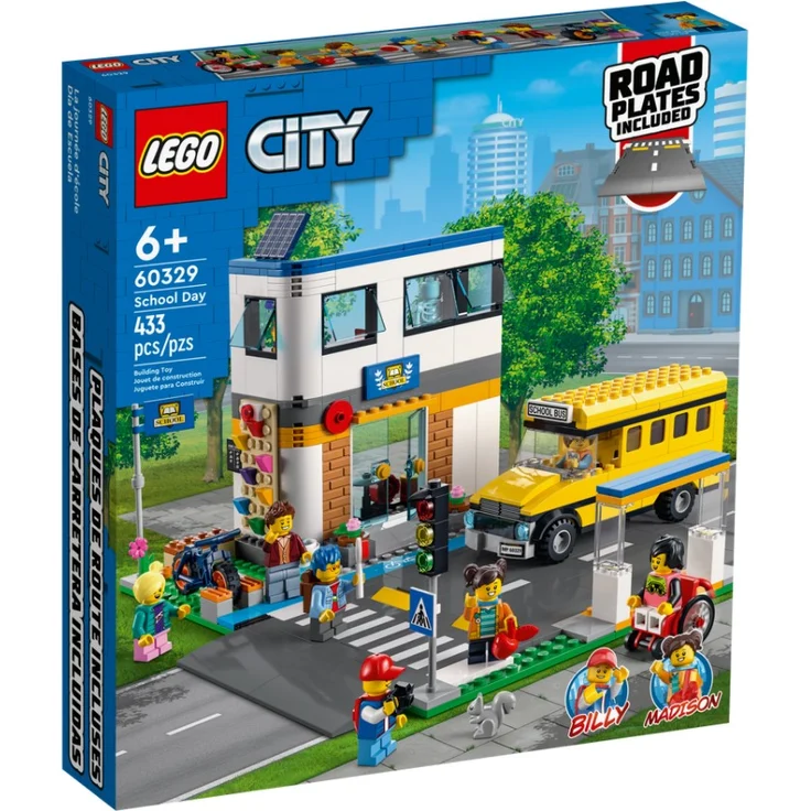 LEGO City 'Schule mit Schulbus', 433 Teile, ab 6 Jahren – Bild 1